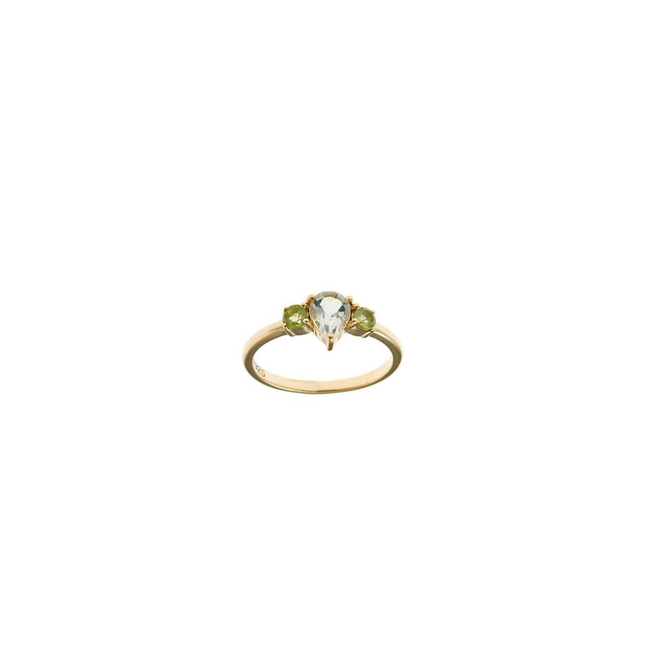 Anillo de plata con circonitas