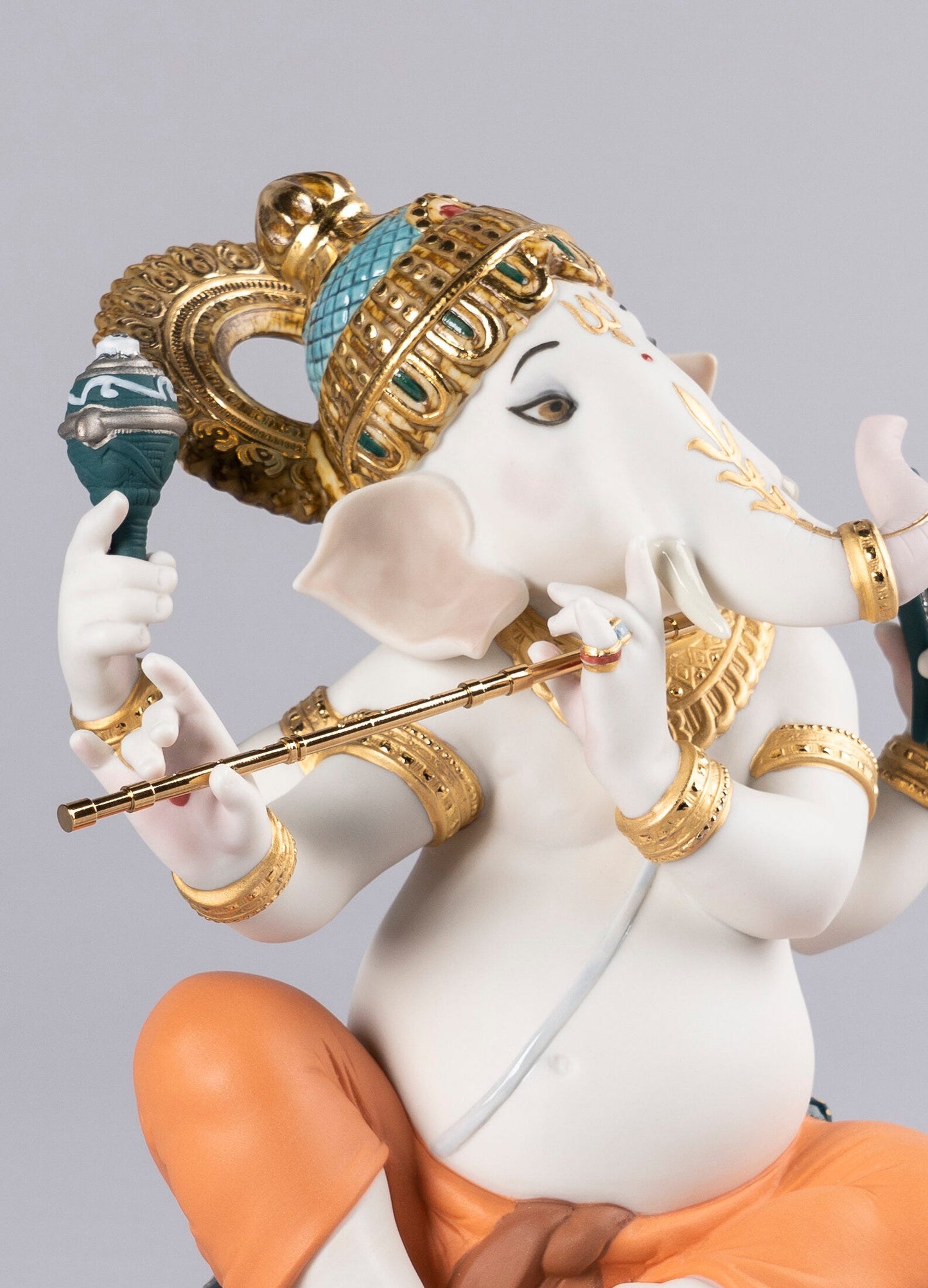 01007182 | Figura Ganesha con bansuri. Serie limitada
