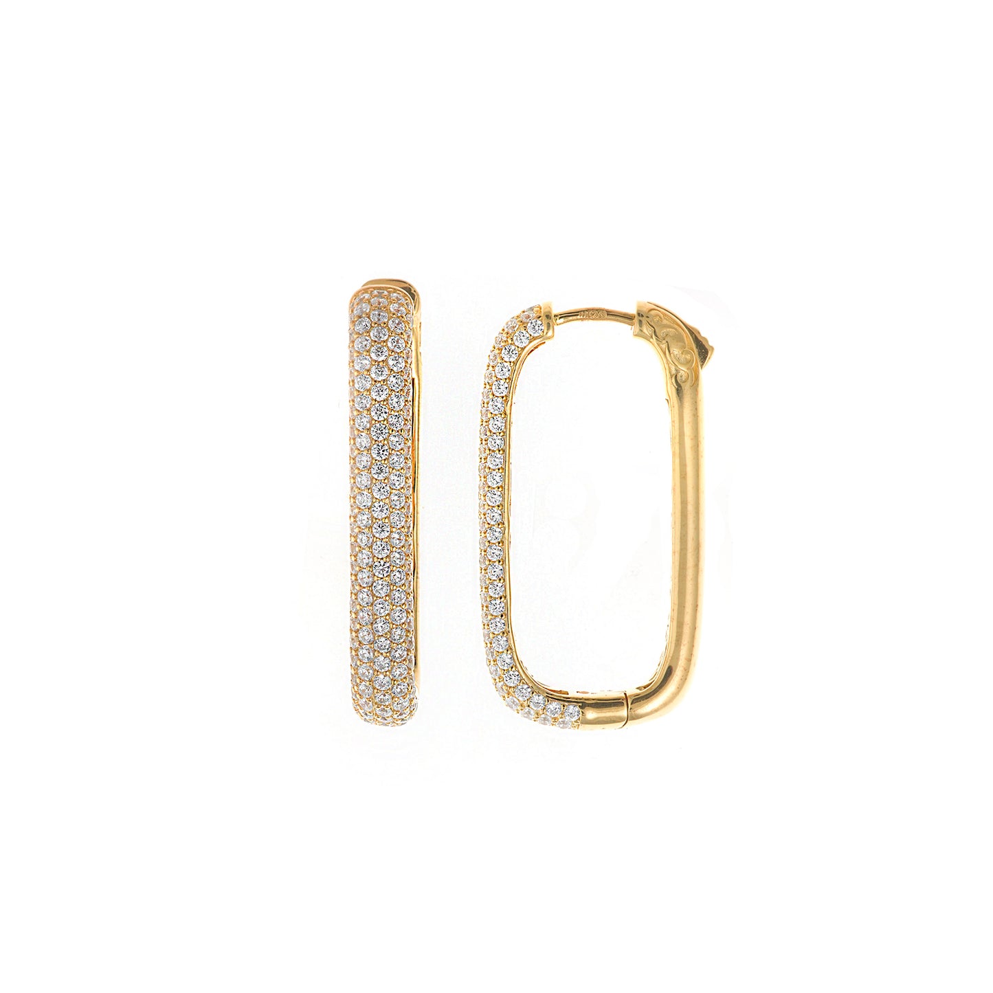 Pendientes de plata con circonitas elegantes