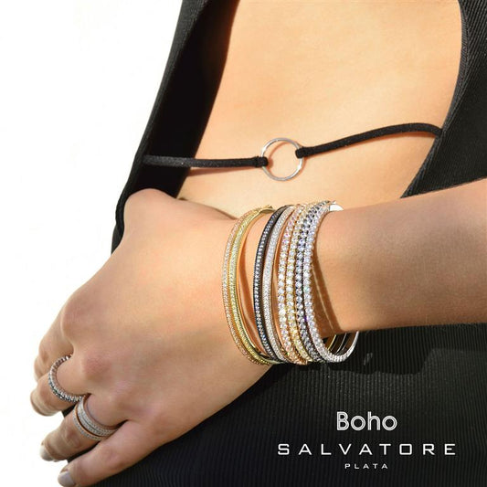 Brazalete elegante de plata