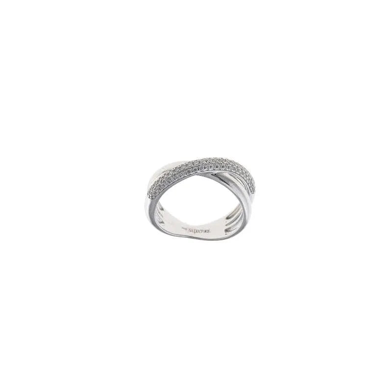 Anillo de plata con circonitas