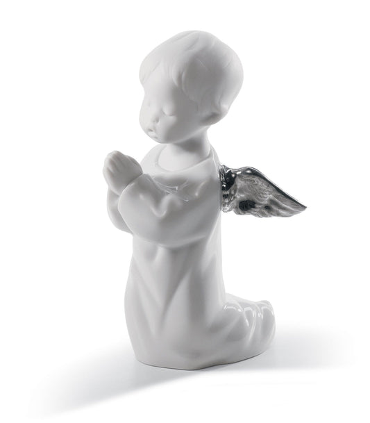 01007050 | Figura Ángel orando. Lustre plata