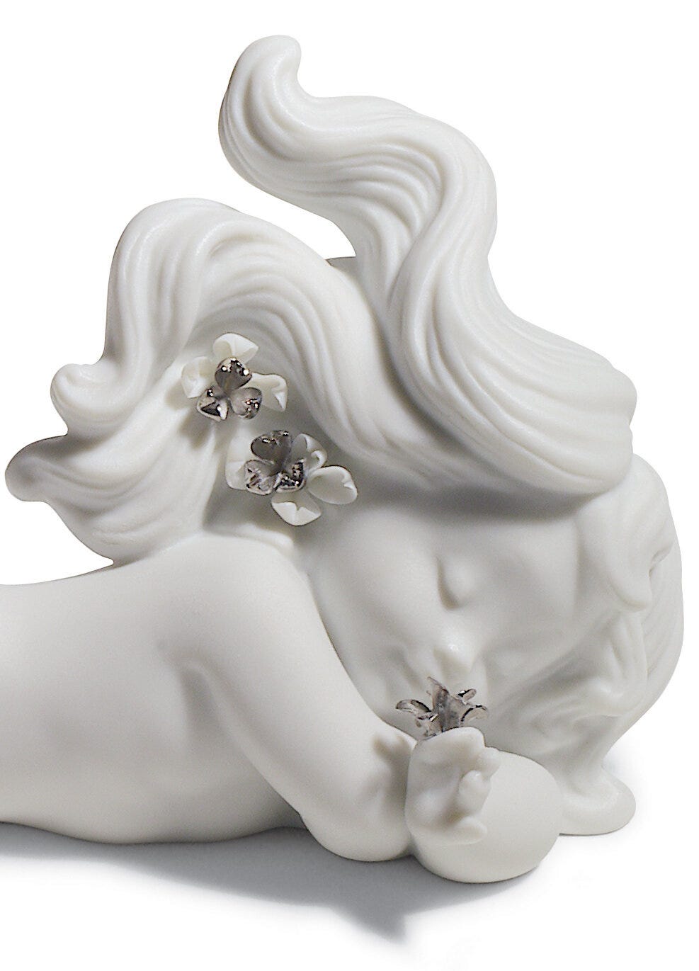01008546 | Figura sirena Soñando con el mar. Lustre plata