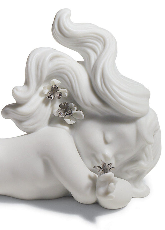 01008546 | Figura sirena Soñando con el mar. Lustre plata