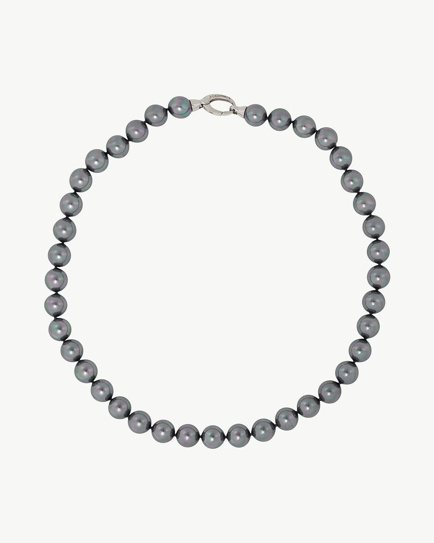 Collar de perla elegante en plata