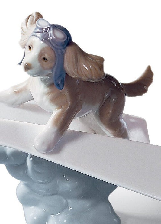 01006665 | Figura perro Avión de papel