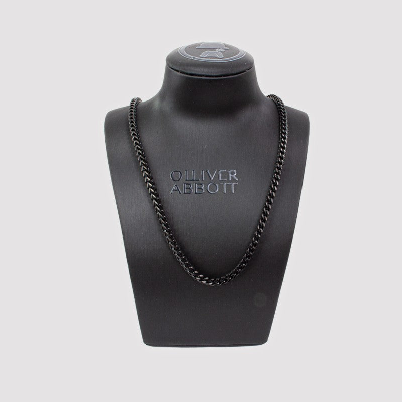 Collar trenzado negro "Southfields" | Olliver Abbott