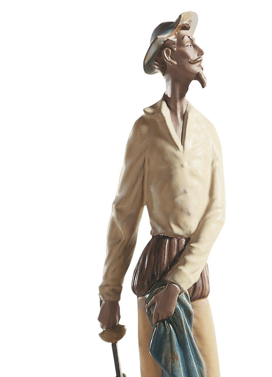 01012265 | Figura Don Quijote erguido. Gres