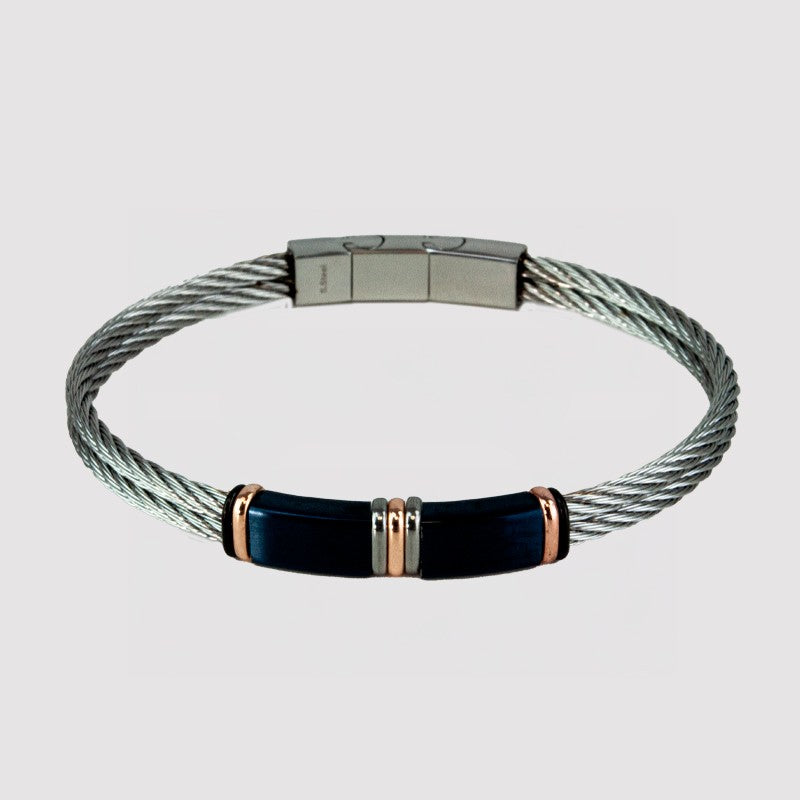Pulsera "Aldgate" Black Gold | Olliver Abbott