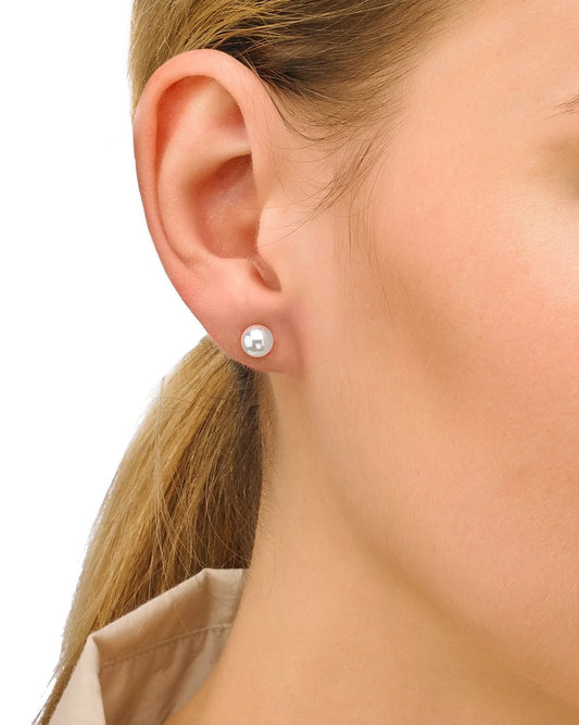 Pendientes Dorados Perla 6mm Lyra
