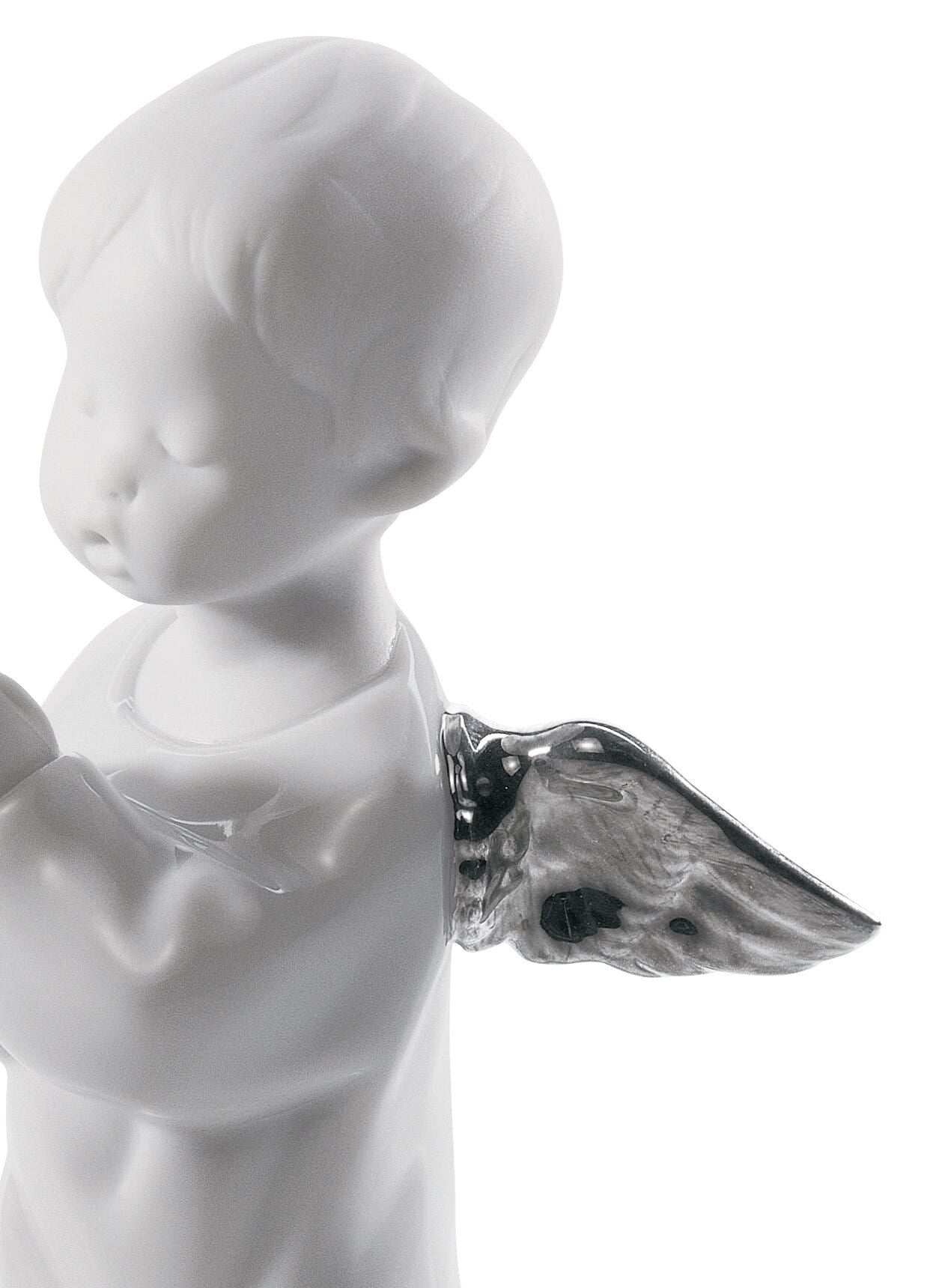 01007050 | Figura Ángel orando. Lustre plata