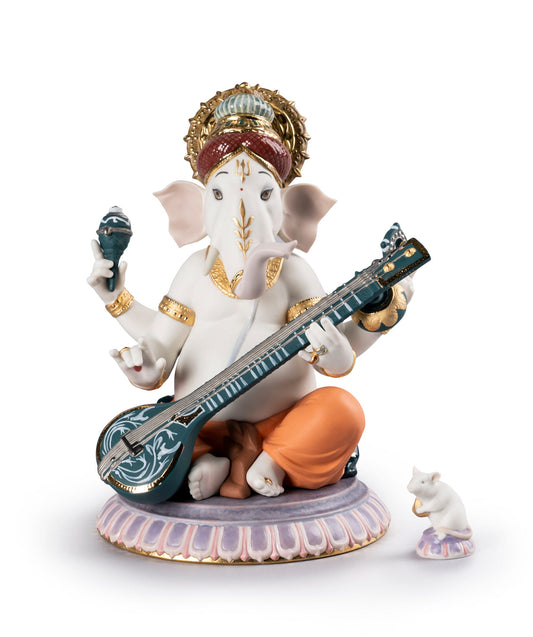 01007181 | Figura Ganesha con veena. Serie limitada