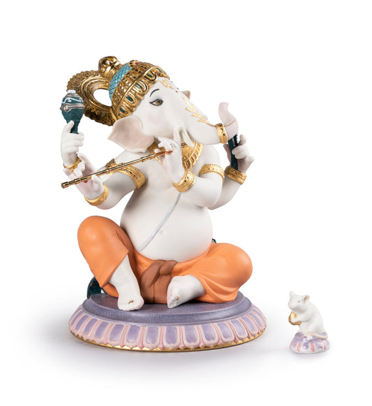 01007182 | Figura Ganesha con bansuri. Serie limitada