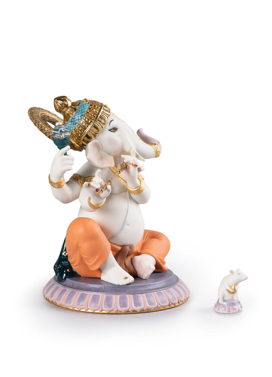 01007182 | Figura Ganesha con bansuri. Serie limitada