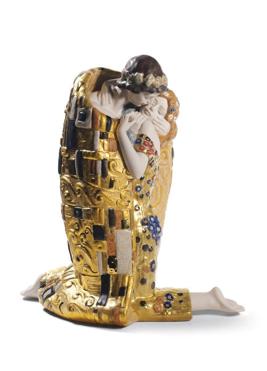 01008667 | Escultura El Beso. Lustre oro