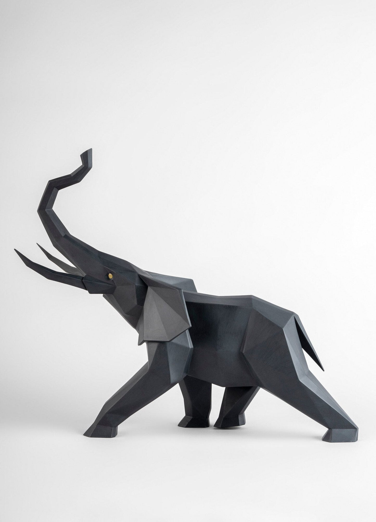 01009559 | Escultura Elefante. Negro mate
