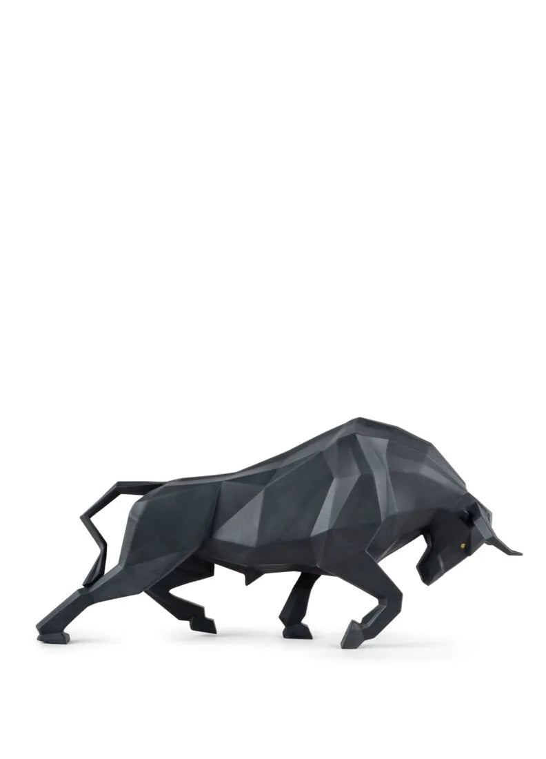 01009593 | Escultura Toro. Negro mate