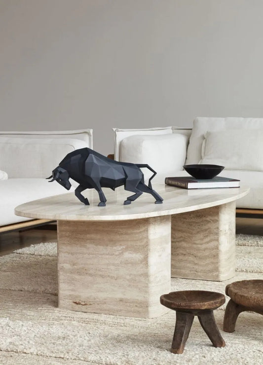 01009593 | Escultura Toro. Negro mate