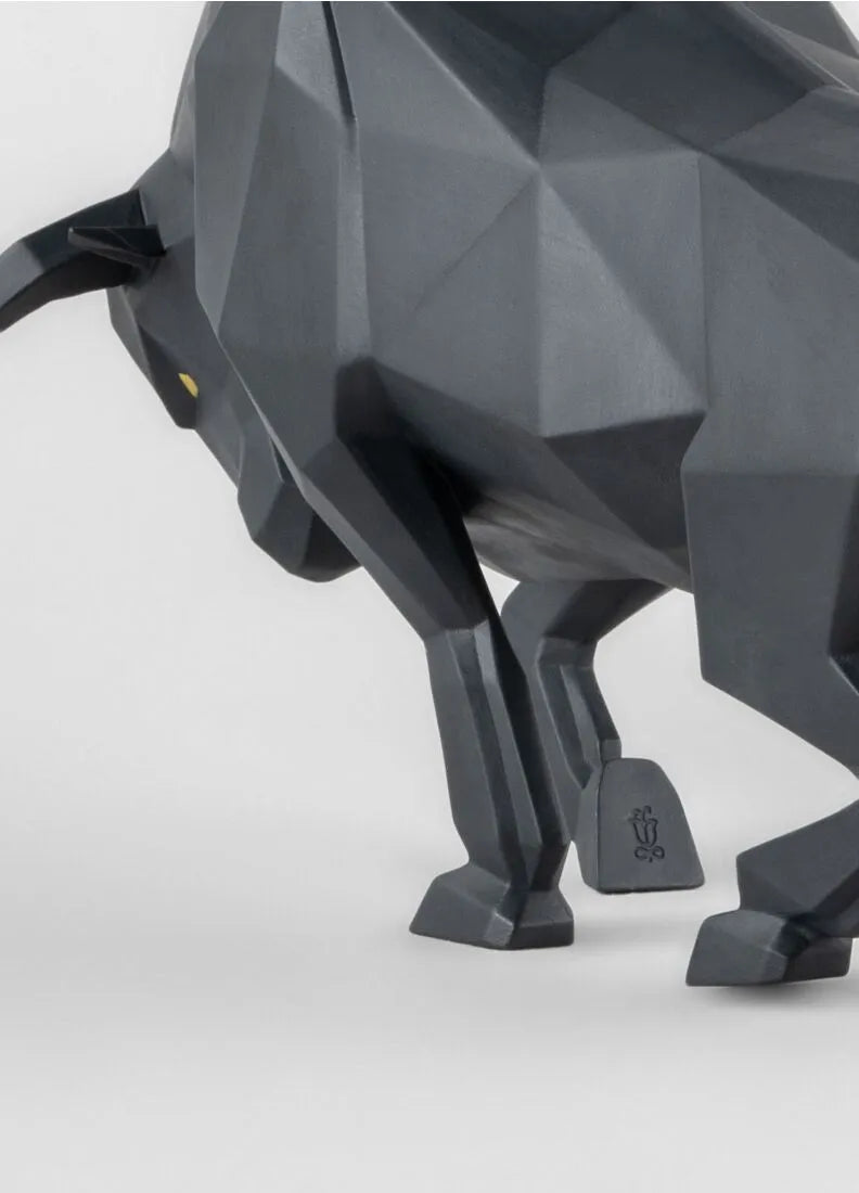 01009593 | Escultura Toro. Negro mate