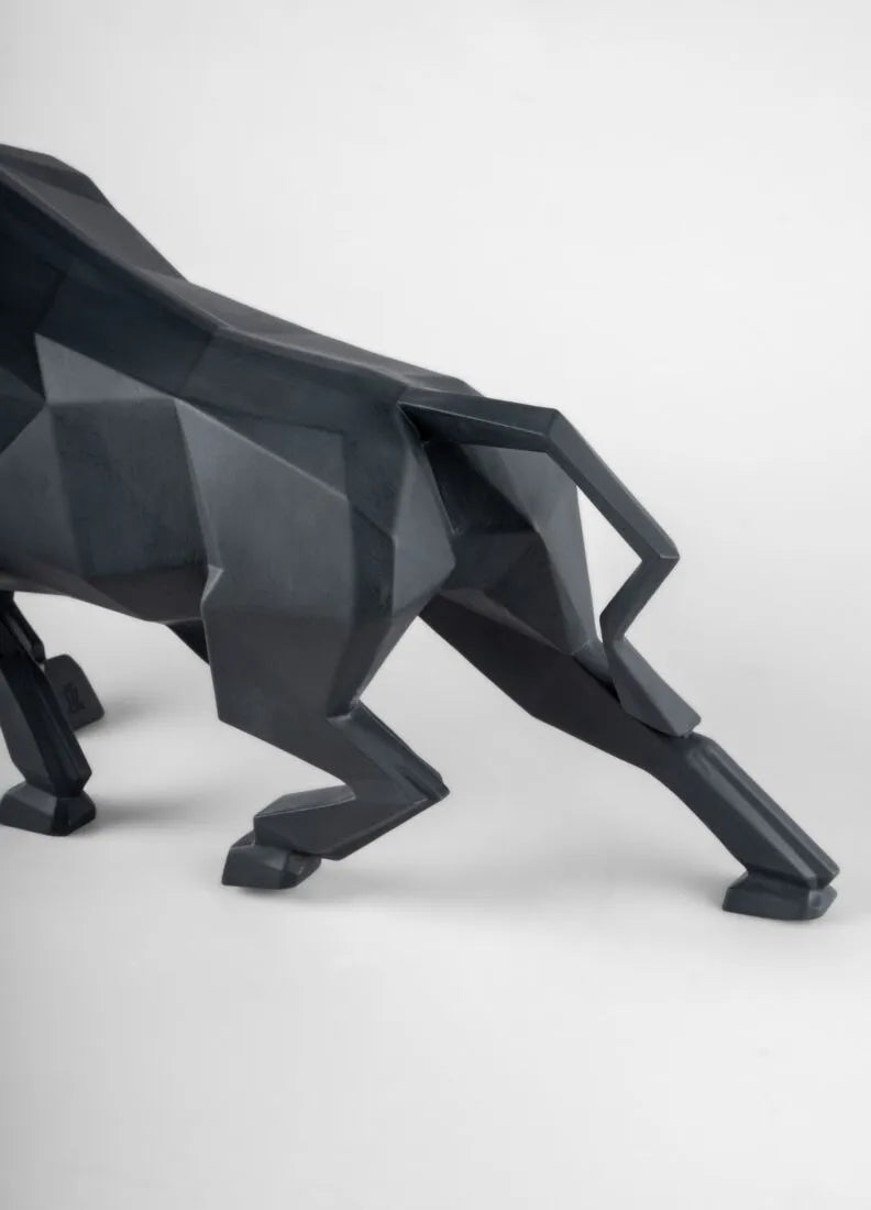 01009593 | Escultura Toro. Negro mate