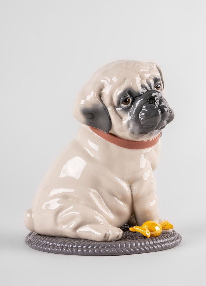 01009689 | Escultura Puppie Pug