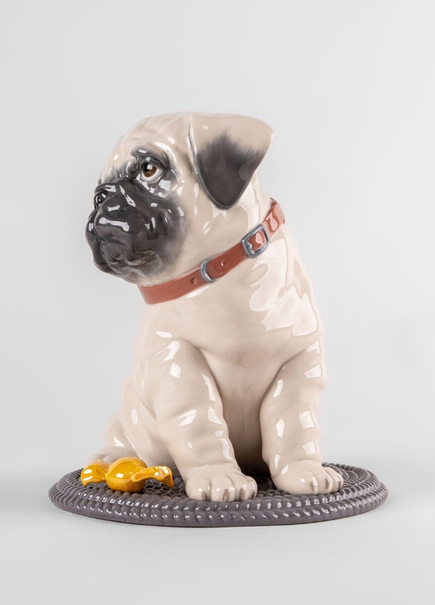 01009689 | Escultura Puppie Pug
