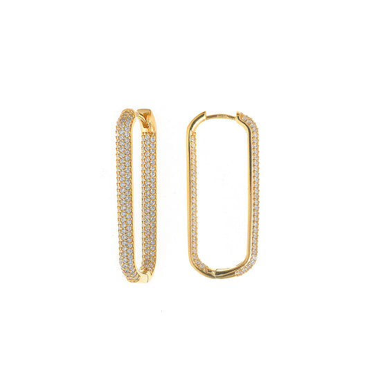 Pendientes de plata con circonitas elegantes
