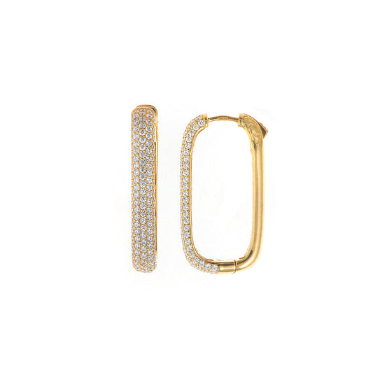 Pendientes de plata con circonitas elegantes