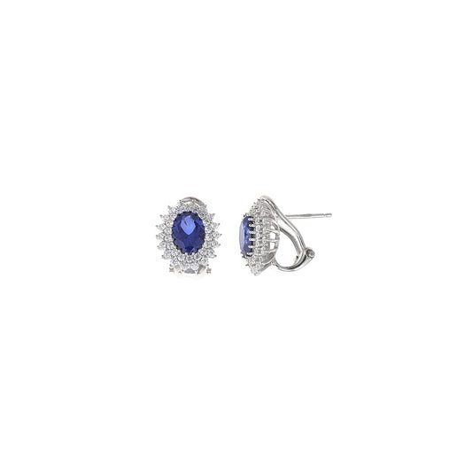 Pendientes de plata con circonitas elegantes