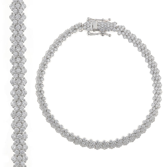 Pulsera elegante de plata