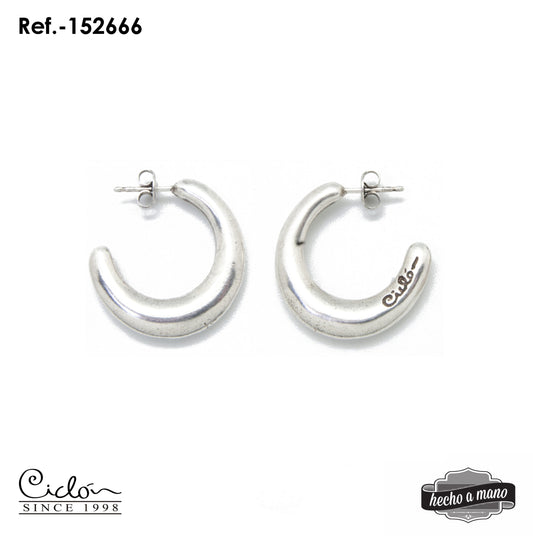 Pendientes Ciclon de líneas modernas