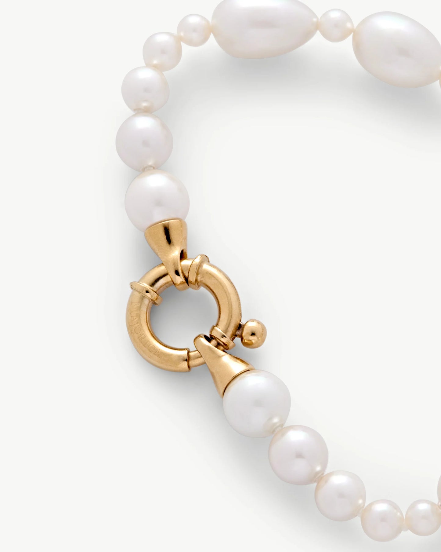 Collar de perla elegante en plata