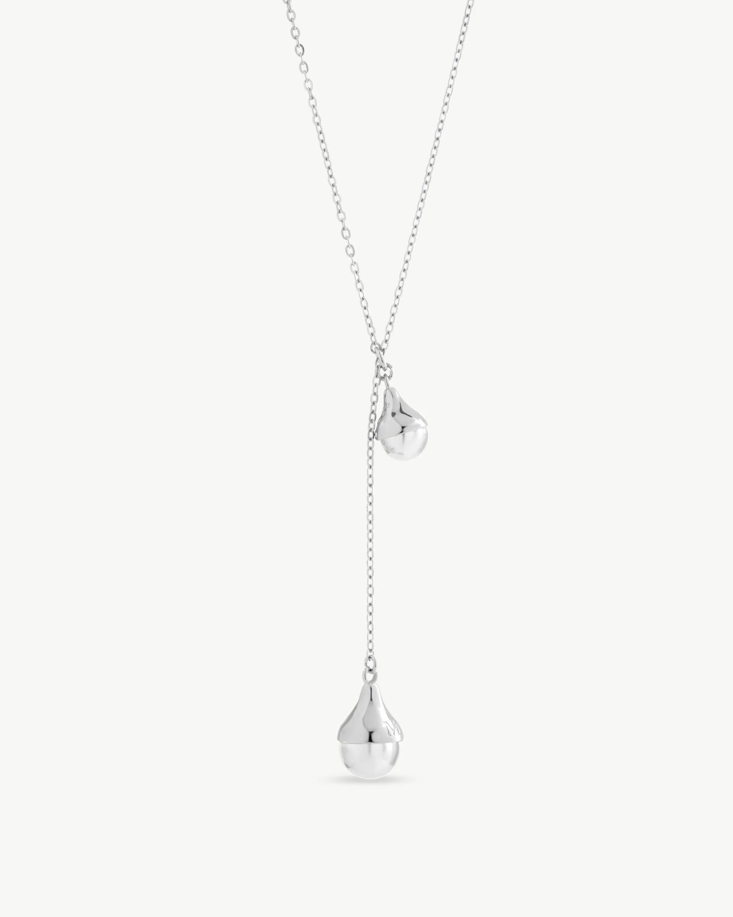 Collar de perla elegante en plata