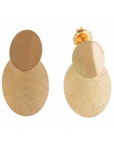 Pendientes chapados en dorado elegantes