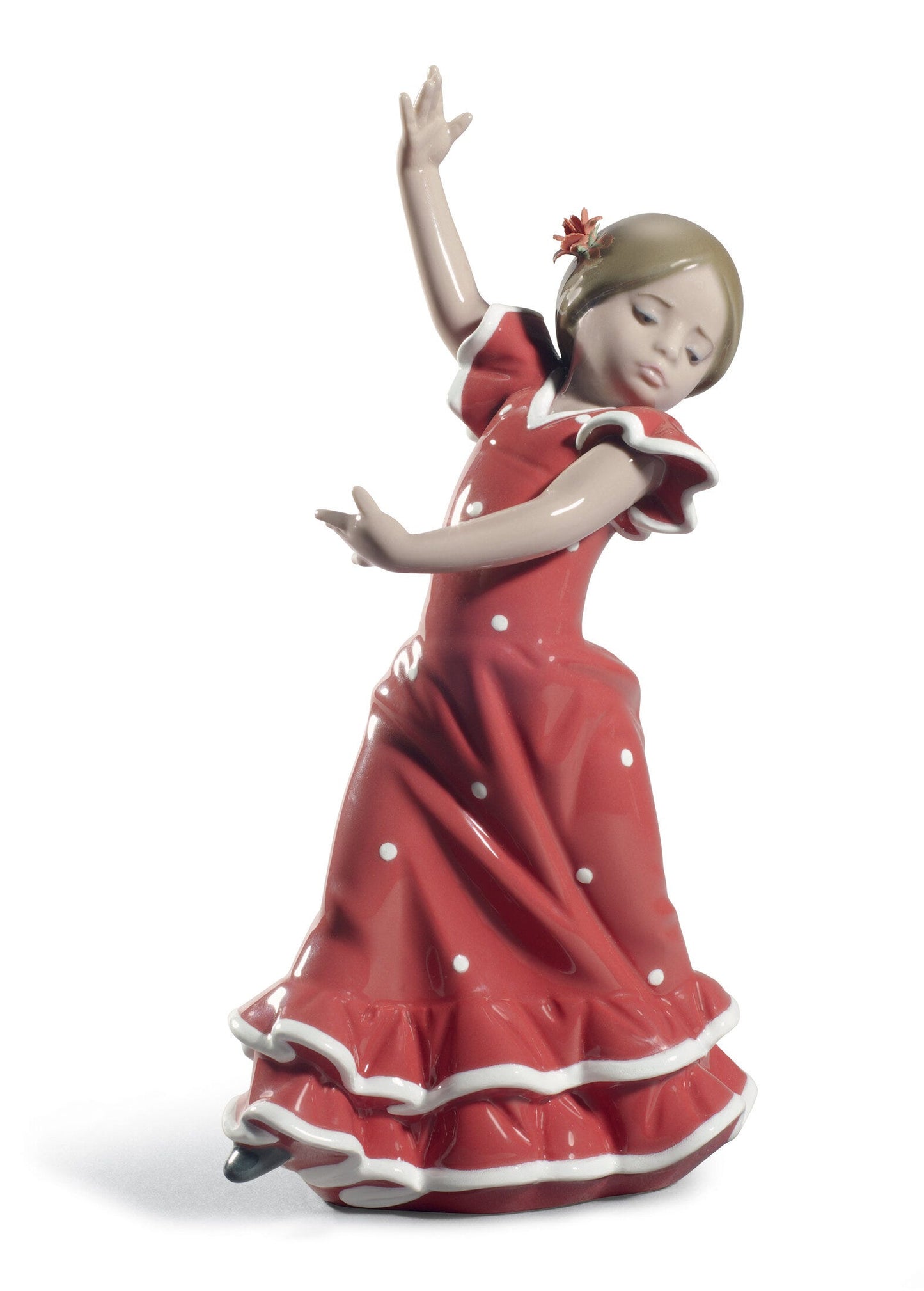 01008746 | Figura Bailaorita con los brazos arriba. Rojo