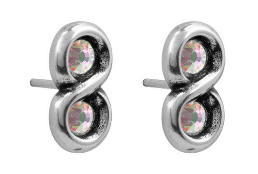 Pendientes Ciclon de líneas modernas -BLANCOS-
