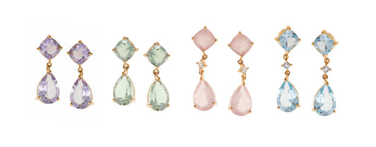 Pendientes chapados en dorado elegantes