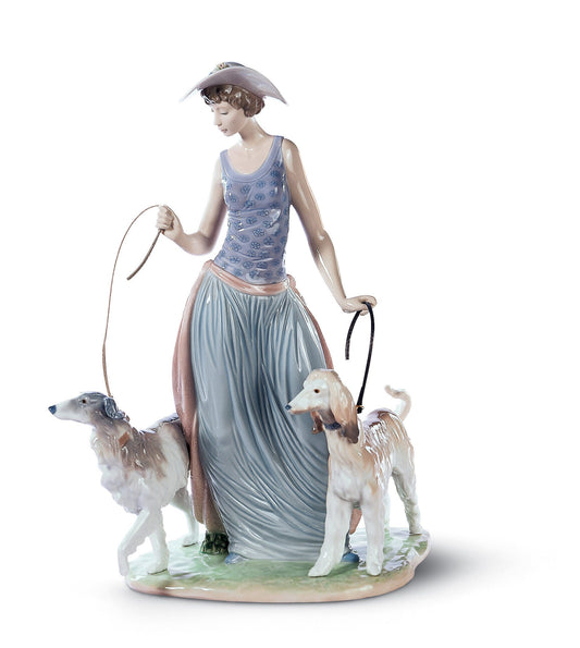 01005802 | Figura Dama con perros
