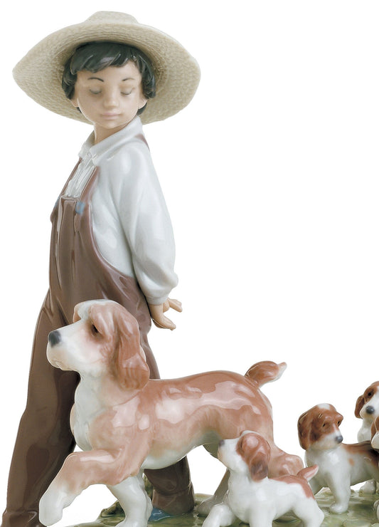 01006828 | Figura niño con perros Mis pequeños exploradores