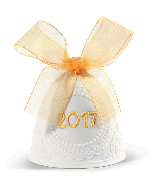 01018427 | Campana Navidad 2017. Lustre oro