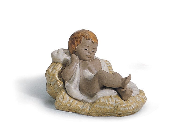 01012277 | Figura Niño Jesús en Belén. Gres