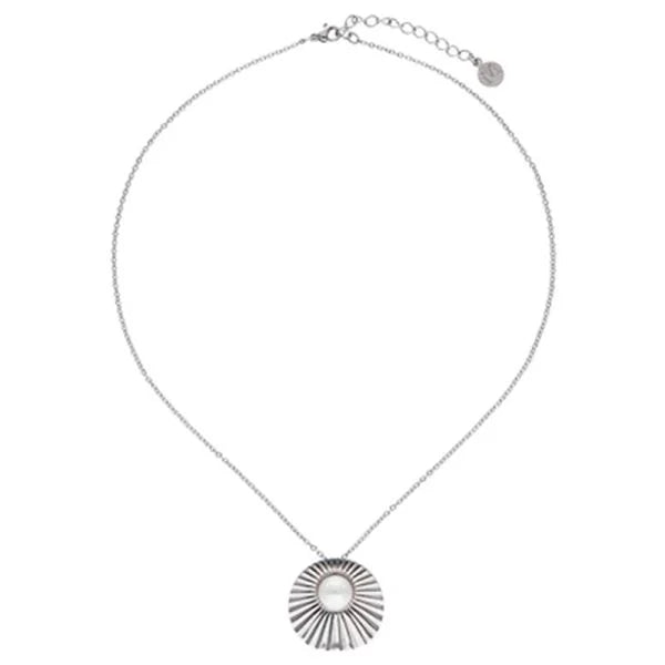 Collar de perla elegante en acero