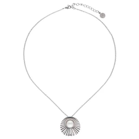 Collar de perla elegante en acero