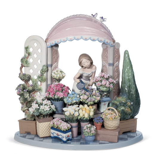 01008250 | Escultura mujer Florecer romántico