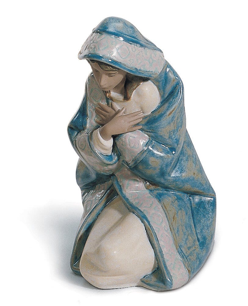01012276 | Figura Virgen María en Belén. Gres