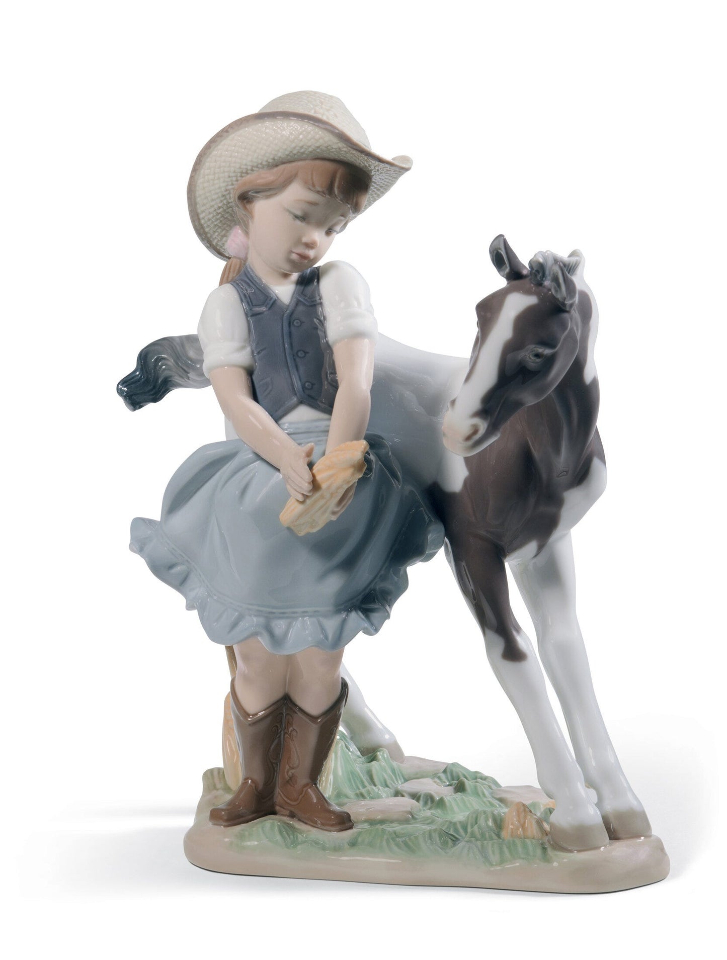 01008636 | Figura niña Vaquerita con potro
