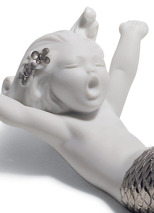 01008547 | Figura sirena Despertar en el mar. Lustre plata