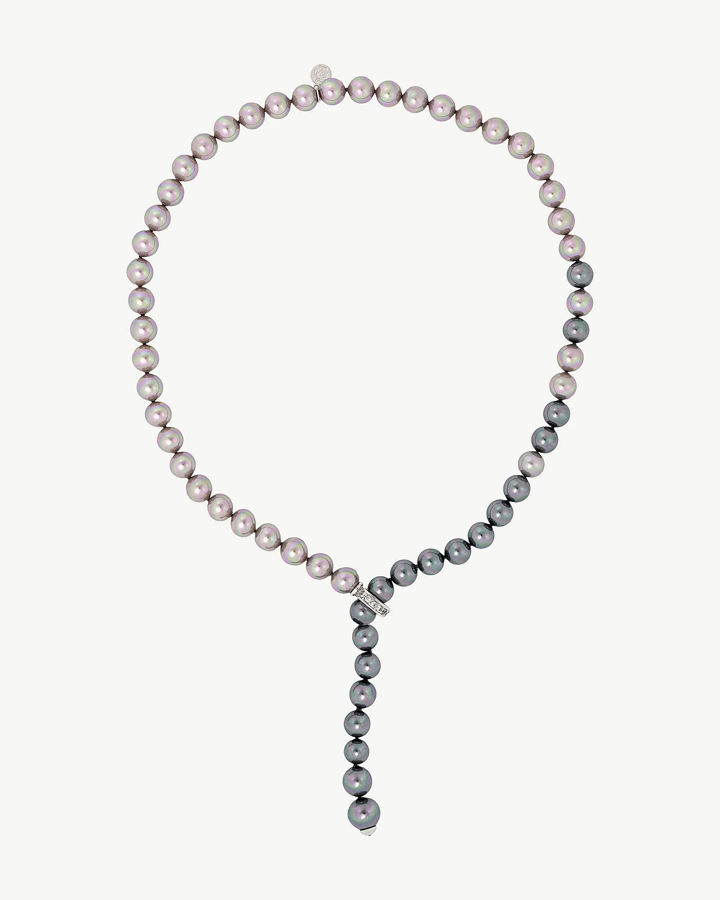 Collar de perla elegante en plata