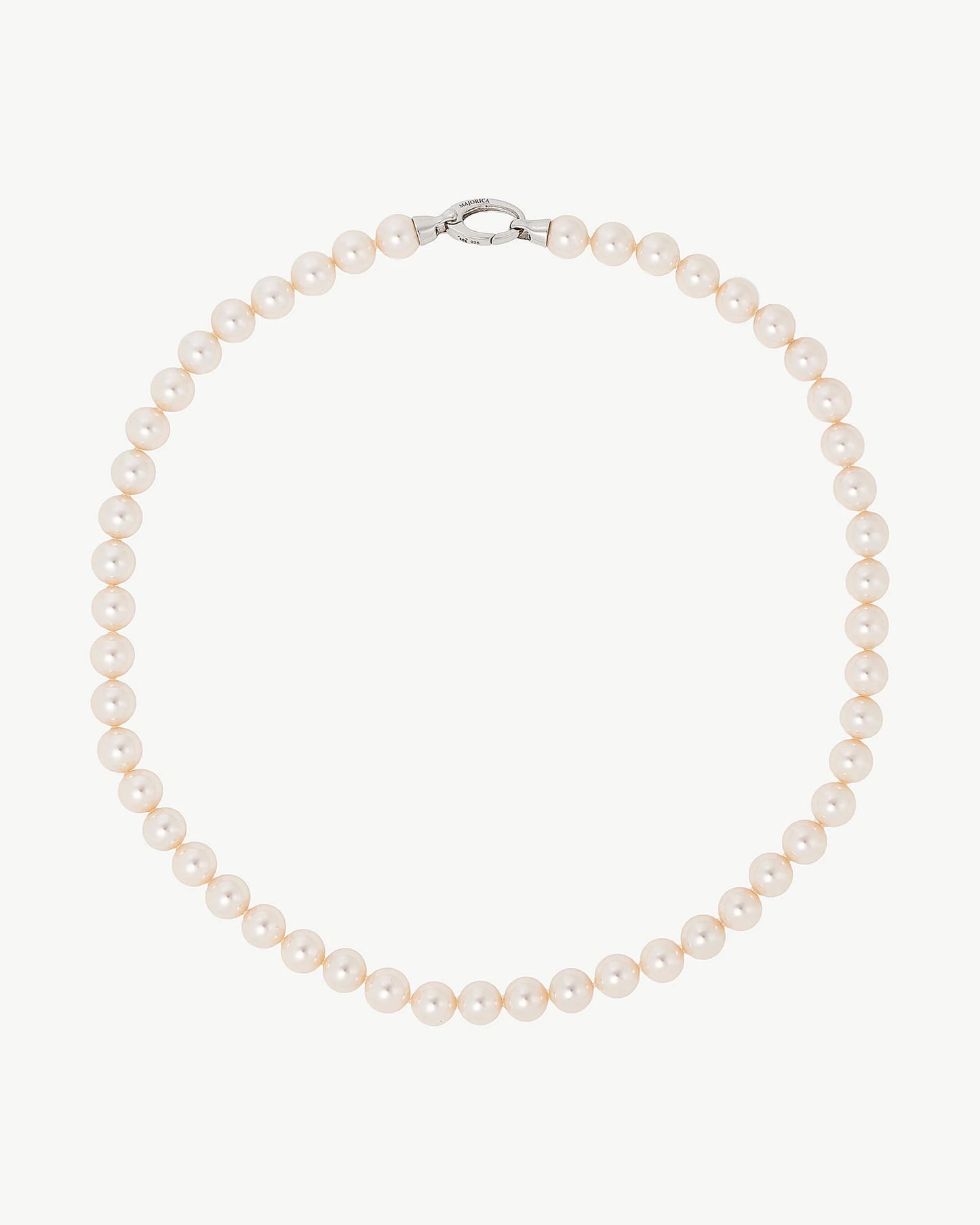 Collar de perla elegante en plata
