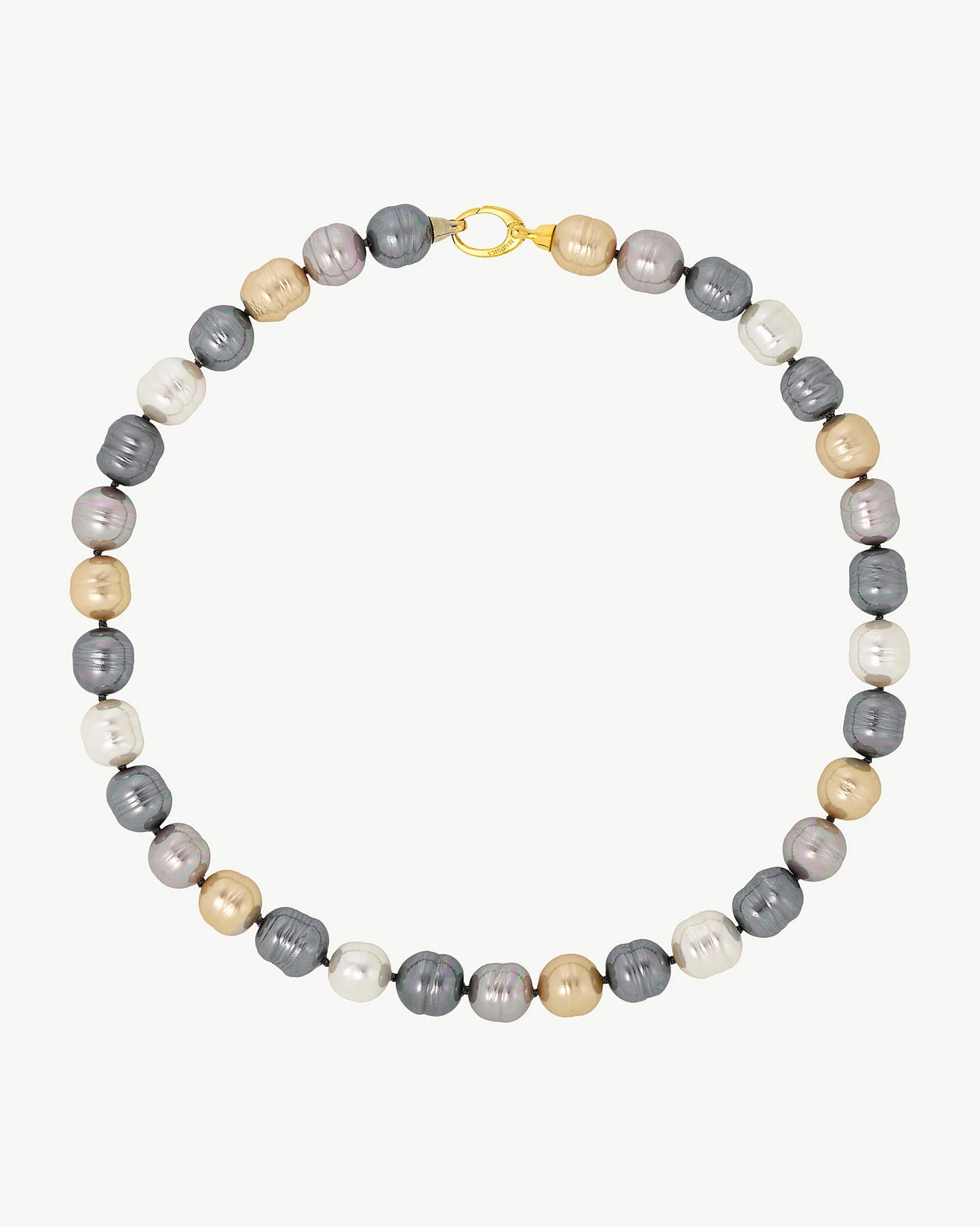 Collar de perla elegante en plata